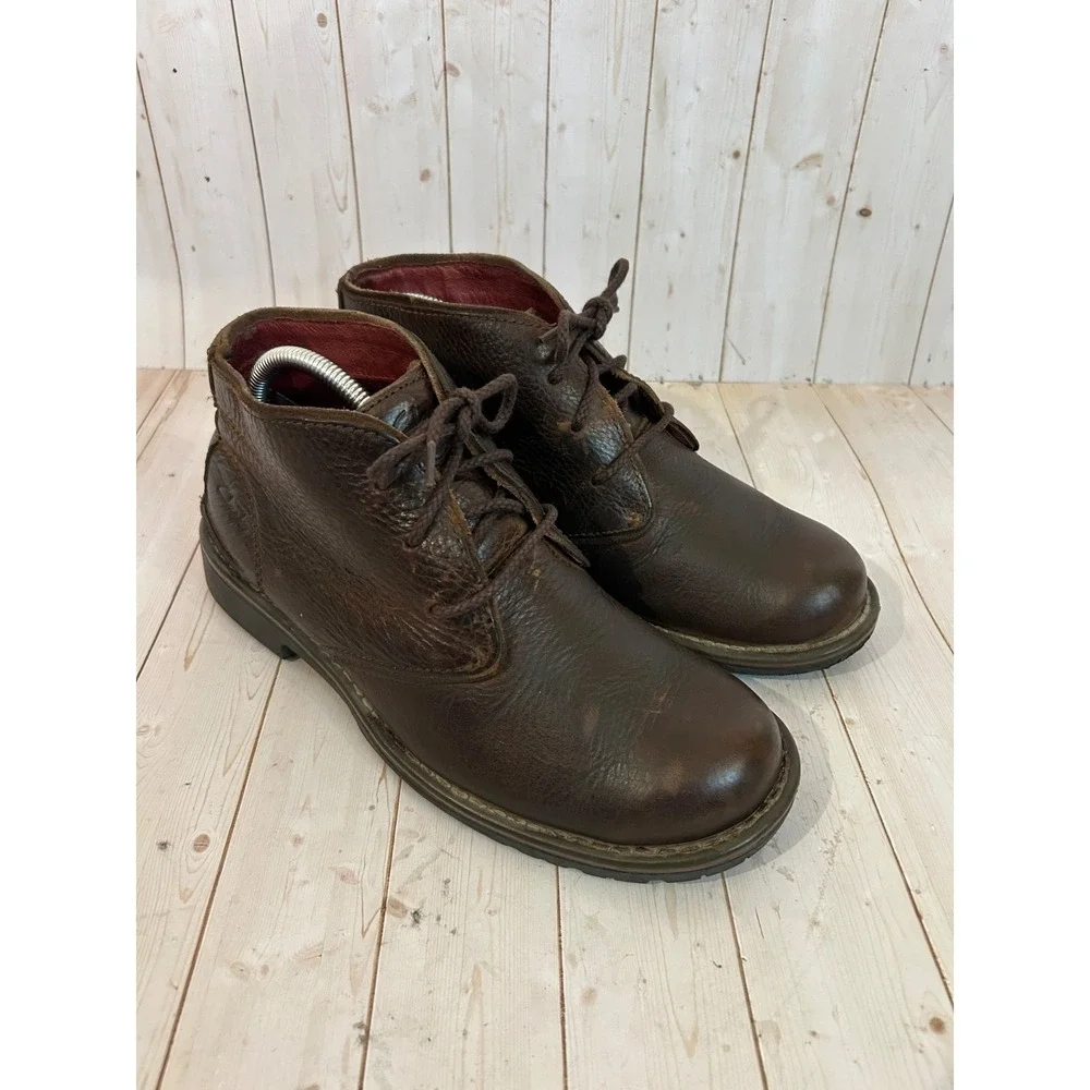 Clarks Leather Desert Chukka Boots‎ Mens 8.5M Brown Weathered Rugged